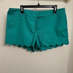J. Crew Factory Scalloped Shorts